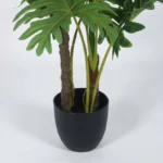 Faux Lush Philodendron Plant With Pot - 4 Feet - Image 4
