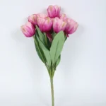 Faux Wild Tulip Bunch (Purple) - Set Of Three - Image 4