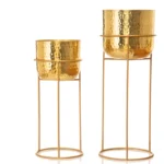 Milara Allure Hammered Planter (Gold) - Set Of Two - Image 4
